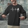 Baseball Heartbeat Pitcher Position Simple Line Art Unisex Sweatshirt Baseball Heartbeat Pitcher Position Simple Line Art Unisex Sweatshirt