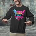 Baseball Ice Cream Drip 100 Days Of School Boys Girls 100th Unisex Sweatshirt
