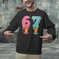 Baseball Ice Cream Drip 6 7 Kids 67 Birthday Unisex Sweatshirt Baseball Ice Cream Drip 6 7 Kids 67 Birthday Unisex Sweatshirt