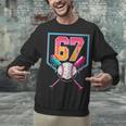 Baseball Ice Cream Drip Number 67 Player 67th Birthday Men Unisex Sweatshirt Baseball Ice Cream Drip Number 67 Player 67th Birthday Men Unisex Sweatshirt