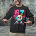 Baseball Ice Cream Drip Number 67 Six Seven Meme 67 Unisex Sweatshirt Baseball Ice Cream Drip Number 67 Six Seven Meme 67 Unisex Sweatshirt