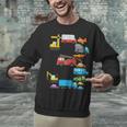 Baseball Ice Cream Drip Vehicles Youth Baseball Drip Unisex Sweatshirt