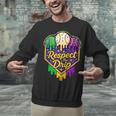 Baseball Ice Cream Respect The Drip Mardi Gras Carnival Boys Unisex Sweatshirt