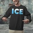 Baseball ICE Ice Cream Drip Baseball Drip Baseball Unisex Sweatshirt