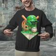 Baseball Life Style Ice Cream Drip Green Unisex Sweatshirt