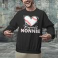 Baseball Nonnie Baseball Heart Unisex Sweatshirt Baseball Nonnie Baseball Heart Unisex Sweatshirt
