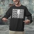 Baseball Pitcher Player Team Sport Lover Family Friends Fans Unisex Sweatshirt Baseball Pitcher Player Team Sport Lover Family Friends Fans Unisex Sweatshirt