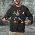 Baseball Skeleton Spooky Boys Halloween Baseball Player Unisex Sweatshirt Baseball Skeleton Spooky Boys Halloween Baseball Player Unisex Sweatshirt