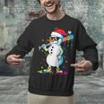 Baseball Snowman Drip Cool Christmas Men Boys Girls Unisex Sweatshirt