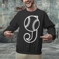 Baseball Sport Player Monogram Cool Initial Letter J Unisex Sweatshirt