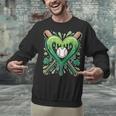Baseball St Patricks Day Boys Girls Men Women Shamrock Green Unisex Sweatshirt