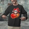 Baseball Valentine's Day Drip Ice Cream Team Unisex Sweatshirt