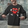 Baseball Valentines Day Heart Boys Sports Love Unisex Sweatshirt Baseball Valentines Day Heart Boys Sports Love Unisex Sweatshirt