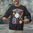 Birthday Boy 8th Birthday Baseball Unisex Sweatshirt