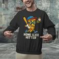 Boys Pizza Theme Baseball Home Hitter Unisex Sweatshirt Boys Pizza Theme Baseball Home Hitter Unisex Sweatshirt