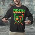 Bruh 67 Baseball Christmas Gingerbread Drip Number 67 Player Unisex Sweatshirt