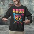 Bruh Baseball Ice Cream Drip Number 67 Player 67th Birthday Unisex Sweatshirt