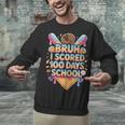 Bruh I Scored 100 Days Of School Baseball Ice Cream Drip Tee Unisex Sweatshirt Bruh I Scored 100 Days Of School Baseball Ice Cream Drip Tee Unisex Sweatshirt