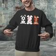Bunny Football Baseball Sport Easter Day Unisex Sweatshirt Bunny Football Baseball Sport Easter Day Unisex Sweatshirt