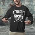 Christian Baseball My Strength Comes From The Lord Baseball Unisex Sweatshirt