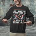 Christmas Baseball Bats Catcher Mitts Holiday Tee Unisex Sweatshirt Christmas Baseball Bats Catcher Mitts Holiday Tee Unisex Sweatshirt