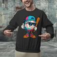 Cool Baseball Drip For Boys Ice Cream Drip Baseball Kids Unisex Sweatshirt