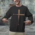 Cross Baseball Bats Christian Faith Sports Coach Pitcher Unisex Sweatshirt Cross Baseball Bats Christian Faith Sports Coach Pitcher Unisex Sweatshirt
