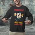 Cute Baseball Fan Weekend Forecast Change Of Beer And Hotdog Unisex Sweatshirt