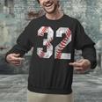 Distressed Baseball Number 32 Jersey Uniform Player Fan Unisex Sweatshirt Distressed Baseball Number 32 Jersey Uniform Player Fan Unisex Sweatshirt
