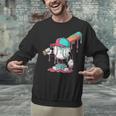 Drip Baseball For Boys Ice Cream Drip Youth Boys Sprinkles Unisex Sweatshirt