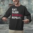 Eat Sleep Baseball Repeat Baseball Player Unisex Sweatshirt Eat Sleep Baseball Repeat Baseball Player Unisex Sweatshirt
