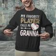 My Favorite Player Calls Me Granna Baseball Leopard Unisex Sweatshirt My Favorite Player Calls Me Granna Baseball Leopard Unisex Sweatshirt