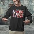 Game Day Baseball Leopard Coquette Bow Mama Mom Sister Unisex Sweatshirt