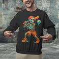 Halloween Baseball Skeleton Ice Cream Drip Baseball Boys Kid Unisex Sweatshirt Halloween Baseball Skeleton Ice Cream Drip Baseball Boys Kid Unisex Sweatshirt