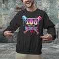 Happy 100 Days Of School Baseball Drip Theme Party 100th Day Unisex Sweatshirt