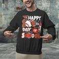 Happy 100 Days Of School Baseball Football PE Teacher Unisex Sweatshirt Happy 100 Days Of School Baseball Football PE Teacher Unisex Sweatshirt