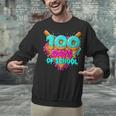 Happy 100 Days Of School Costume Baseball Drip Ice Cream Unisex Sweatshirt