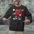 Heart Love Baseball Valentine Outfit Men Boy Unisex Sweatshirt Heart Love Baseball Valentine Outfit Men Boy Unisex Sweatshirt