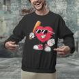 Heart Play Baseball Valentine's Day Teens Boys Girls Kids Unisex Sweatshirt Heart Play Baseball Valentine's Day Teens Boys Girls Kids Unisex Sweatshirt