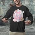 Hey Batter Batter Swing Baseball Game Day Coquette Bow Girly Unisex Sweatshirt
