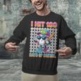 I Hit 100 Days Of School Baseball Ice Cram Drip 100th Boys Unisex Sweatshirt