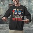 I Hit 100 Days Of School Baseball Kids Boy Teacher 100th Day Unisex Sweatshirt I Hit 100 Days Of School Baseball Kids Boy Teacher 100th Day Unisex Sweatshirt