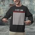 I Hit 100 Days Of School Baseball Lover Teacher Student Unisex Sweatshirt