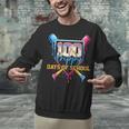 HUGvyn 100 Drippy Days Of School Baseball Ice Cream 100 Days Unisex Sweatshirt