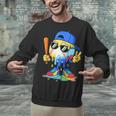 Ice Cream Baseball Drip Spots Sprinkle For Boys Youth Kids Unisex Sweatshirt