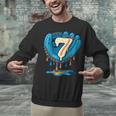 Ice Cream Baseball Glove 7th Birthday Edition Unisex Sweatshirt
