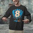 Ice Cream Baseball Glove 8th Birthday Edition Unisex Sweatshirt