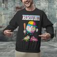 Ice Cream Drip Baseball Bruh Baseball Drip Boy Youth Unisex Sweatshirt