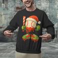 Ice Cream Drip Baseball Christmas Baseball Drip Candy Cane Unisex Sweatshirt Ice Cream Drip Baseball Christmas Baseball Drip Candy Cane Unisex Sweatshirt