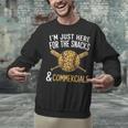 I'm Just Here For The Snacks And Commercials Baseball Unisex Sweatshirt I'm Just Here For The Snacks And Commercials Baseball Unisex Sweatshirt